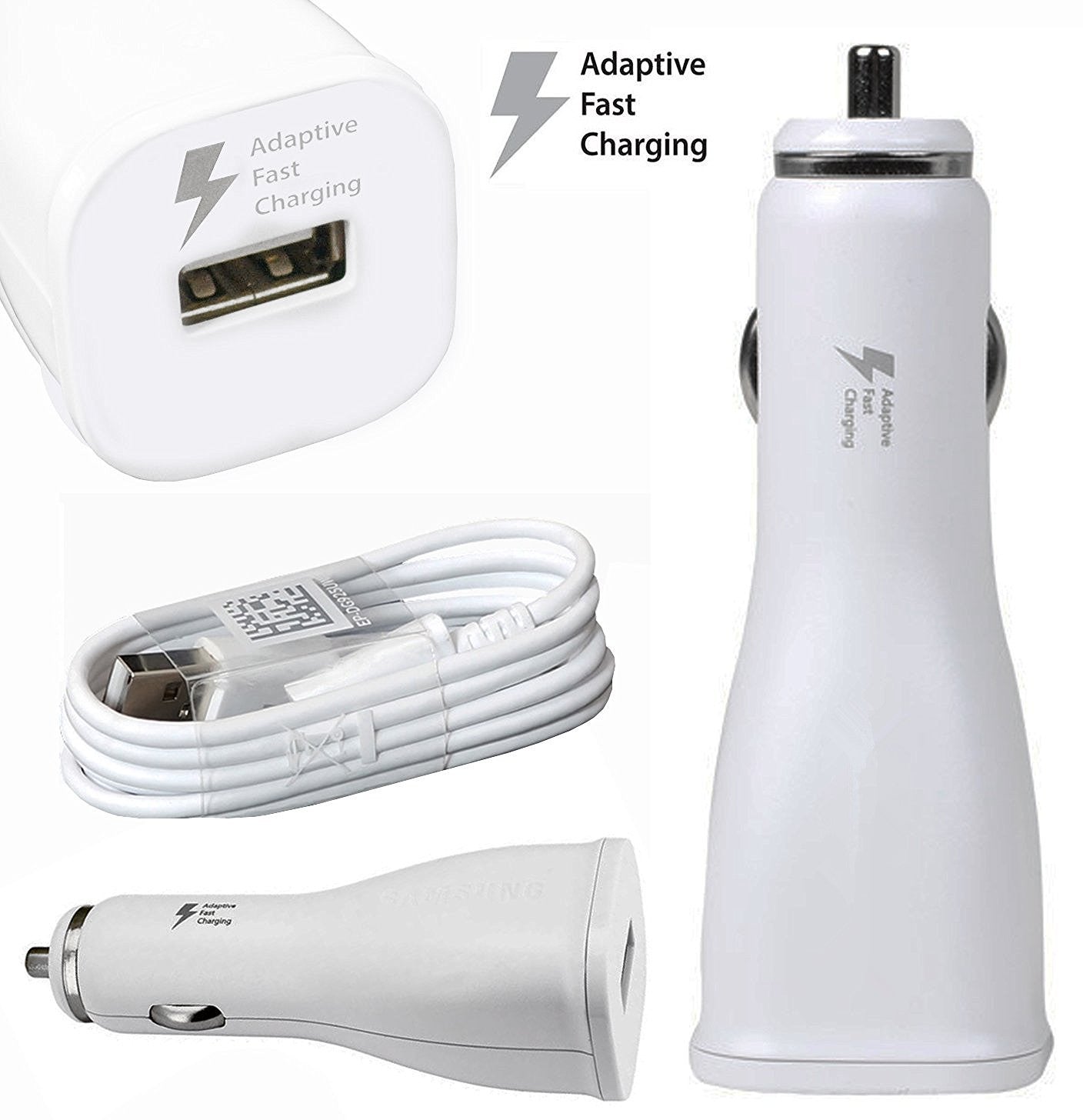 Chargeur de voiture à charge rapide Samsung 15 W et câble micro USB (1 m) Chargeur de voiture à charge rapide Samsung 15 W et câble micro USB (1 m)